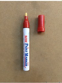 Resim Alteco Bilyali Kalici Marker Kalem Metal Seramik Cam Kırmızı Renk 