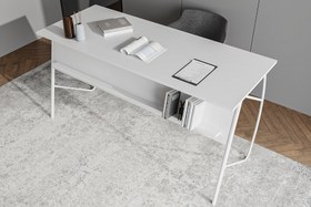 Resim LAGOMOOD ELLA OFİS MASA TAKIMI, BEYAZ, 150 CM 
