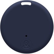 Resim Hfambition Mavi Yuvarlak Bluetooth 5.0 Takip Cihazı, İki Yönlü Alarm, Akıllı Konum Belirleme, Anahtar-çanta-küçük Eşya Kayıp Engeli 