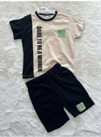 Resim Newer Stop Şortlu İkili Takım Bej 