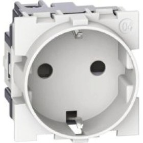 Resim Bticino - Alman Standardı Topraklı Priz, 16A, 250V~, Vidalı Bağlantı, Çocuk Korumalı, 2m, Beyaz 