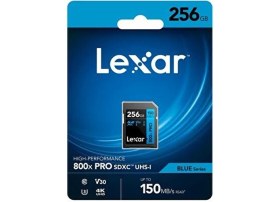 Resim Lexar 256GB 800X SD UHS-I V30 150MB/s Hafıza Kartı Yüksek Hız ve Uyumlu Performans 