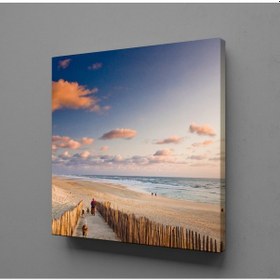 Resim Deniz Kum Manzarası Kanvas Tablo 