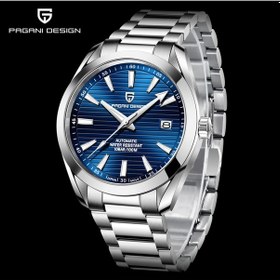 Resim Pagani Design Pd-1688 Aqua Terra Erkek 40mm Retro Japonya Nh35a Otomatik Mekanik 100m Su Geçirmez Safir Çelik Saat Mavi 