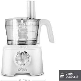 Resim Mastermaid Power Multifunctional 10 In 1 Mutfak Robotu Matte White 2000W 