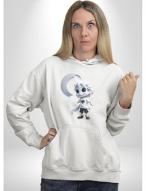 Resim Japon Anime Baruto Momoshiki Kadın Erkek Beyaz Kapüşonlu Sweatshirt Hoodie Beyaz 