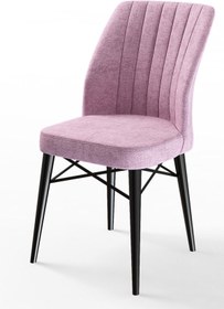 Resim Canisa Concept Canisa Flex Serisi Pembe Sandalye Siyah Gürgen Ayaklı 