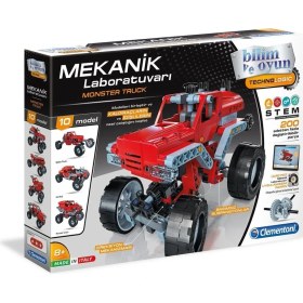 Resim Clementoni 64438 Mekanik Laboratuvarı - Canavar Kamyonlar / +8 Yaş 