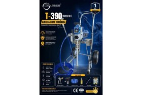 Resim Titech Airless T-390 Elektrikli Airless Boya Makinası Tekerlekli (Kartsız) 