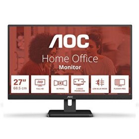 Resim AOC 27E3UM/BK 27" 75Hz 4Ms VGA HDMI DP USB FullHD Adaptive-Sync VA Vesa Monitör 