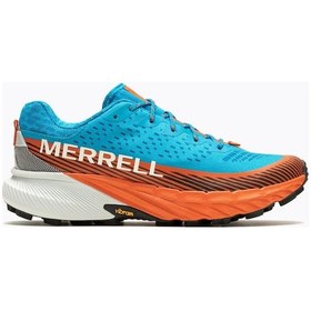 Resim Merrell Agility Peak 5 Trail Erkek Koşu Ayakkabısı - Turkuaz - Turuncu J067755 Turkuaz - Turuncu 