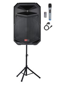 Resim Lastvoice LS-P2915 Portatif Taşınabilir Mikrofonlu Şarjlı Ses Sistemi Hoparlör 15 İNÇ 850 WATT 