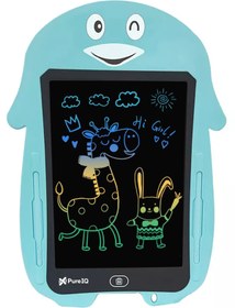 Resim Mavi Penguen Dijital Çocuk Yazı Tableti Çizim Tahtası Lcd 8.5 Inc Ekranlı Bilgisayar Yedek Kalemli 