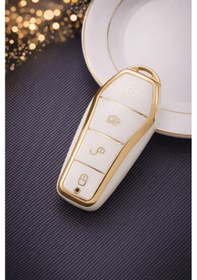 Resim Byd Han Aksesuar Anahtar Kılıfı Beyaz-gold 