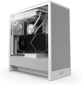 Resim Nzxt H5 Flow Beyaz Bilgisayar Kasası 750W Güç Kaynağı Bundle Set Gaming PC 