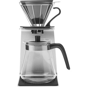 Resim Brewy Coffee Standlı Borosilikat Cam Kahve Demleme Seti 600 ml 