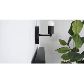 Resim Rys Retro Metal Siyah Dekoratif Duvar Aplik Siyah 