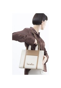 Resim Unıted Colors Of Benetton Kadın El Çantası Bnt 1532 Std / Bej Bej 