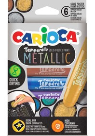 Resim Carioca Temperello Poster Boya Kalemi 6’lı - Metalik 