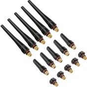 Resim Tenfowee Wp17/18/26 Kaynak Torna Arka Kapağı 57y02 Uzun, 57y03 Orta, 57y04 Kısa Bakır Ve Plastik Malzeme, 15 Adet Her Modelden 5 Adet Isı Ve Basınç Dayanıklı Değiştirme Parçası 