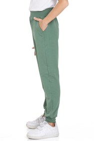 Resim My Hanne Beli Lastikli Erkek Bebek Jogger Eşofman Altı 50707-2 