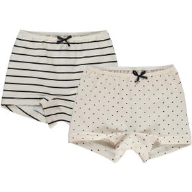 Resim Civil Girls Puantiye 2-10 Yaş Kız Çocuk 2'li Boxer - Standart 6-7 Yaş 
