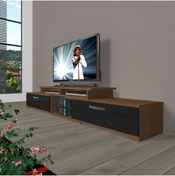 Resim Decoraktiv Flex 130 Mdf Tv Ünitesi Tv Sehpası - Ceviz - Siyah 