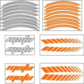 Resim Gogomoto Florasan Turuncu Universal Racing Şerit 2 