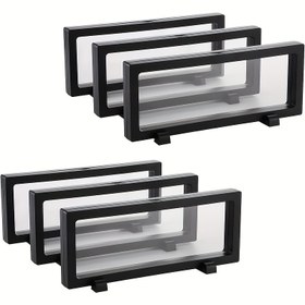 Resim 2/4/6 adet Tozsuz Antioksidan Ekran Kutusu, 3D Yüzen Çerçeve Takı Kutusu, Madeni Paralar Hazine Kolyeler Bilezikler Ekranı, Ev ve Seyahat Depolama ve Düzenleme, Banyo Aksesuarları, Yatak Odası Aksesuarları 