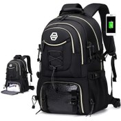 Resim Gaojunshop01 Enoshı 40l Seyahat Sırt Çantası 17.3 Laptop Bölmeli Güç Bankası Ayakkabılık Siyah Diğer 