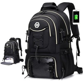 Resim Gaojunshop01 Enoshı 40l Seyahat Sırt Çantası 17.3 Laptop Bölmeli Güç Bankası Ayakkabılık Siyah Diğer 
