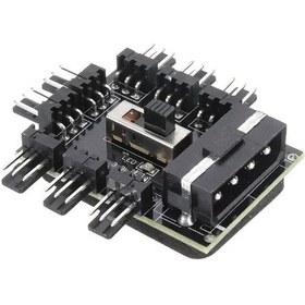 Resim 8 Port Fan Çoğaltıcı Hub Kartı Ide Güç Giriş Soketi Hız 