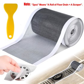 Resim 1 rulo drenaj kapağı + 1 kazıyıcı, 4m uzunluğunda tek kullanımlık drenaj bandı ile 10cm/12cm/15cm genişlikte lavabo filtresi, 2'li set: 1 rulo drenaj ağlığı + 1 kazıyıcı, küvetler, duşlar, banyolar, mutfaklar, kanalizasyon giderleri ve pencere ekran tamirleri için uygun 