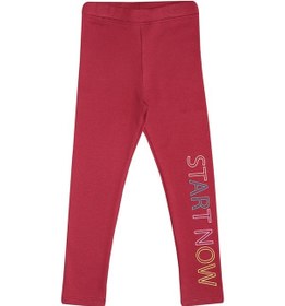Resim Lovetti Bordo Kız Çocuk Start Now Baskılı Şardonlu Tayt 9363b014 Bordo 