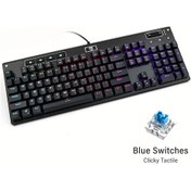 Resim Tcherchı T-dagger T-tgk316 Rgb Arkadan Aydınlatmalı Kablolu Tam Boy Mekanik Oyun Klavyesi 