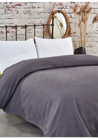 Resim Komfort Home Çift Kişilik Dama Desen %100 Pamuk Pike / Antrasit 