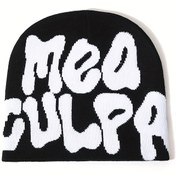 Resim Erkek Hip-Hop Streetwear Örme Bere Şapka - & Graffiti Yazılı, Tüm Sezon Kışlık Sıcaklık, Makinede Yıkanabilir, Günlük & Spor Stil, Dış Mekan Sürüş & Boş Zaman Giyim, Streetwear Moda, Trend Streetwear, Dayanıklı Streetwear 