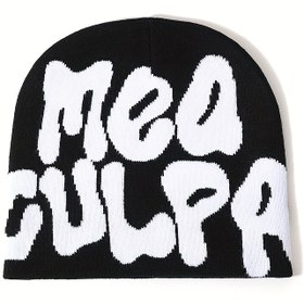 Resim Erkek Hip-Hop Streetwear Örme Bere Şapka - & Graffiti Yazılı, Tüm Sezon Kışlık Sıcaklık, Makinede Yıkanabilir, Günlük & Spor Stil, Dış Mekan Sürüş & Boş Zaman Giyim, Streetwear Moda, Trend Streetwear, Dayanıklı Streetwear 