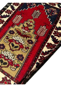 Resim El Dokuma Sıfır Kök Boya Seccade 85x115 Yün Namazlık 