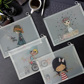 Resim Sevimli Karikatür Tasarımlı A4 Şeffaf Dosya Kutusu - Dayanıklı PP Plastik Belge Düzenleyici Öğrenciler, Ofis ve Ev Kullanımı İçin - Toz Geçirmez, Çoklu Mekan Depolama Çözümü Raporlar, Notlar ve Daha Fazlası İçin, Masa İçin Dosya Düzenleyici, Öğrenci Kırtasiye, Eğlenceli Tasarım, Sağlam Yapı 