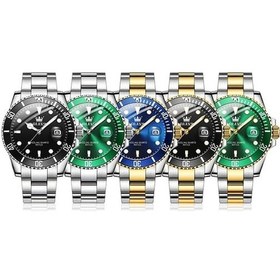Resim Fastbuy Erkek Olevs 5885 Moda Saat, Siyah Kuvars, Su Geçirmez, Aydınlık, Çok Renkli Çok Renkli 