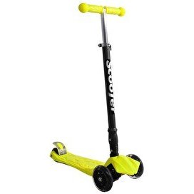Resim Xslide Işıklı Tekerlekli Sarı Scooter 