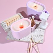 Resim 1 Adet Oval Reçine Kalıp - Mumluk, Kibritlik ve Takı Saklama için Yeniden Kullanılabilir Silikon DIY El Yapımı Dekorasyon Kalıbı, Elektriksiz Ev Dekoru, Mum Kalıpları, Dayanıklı Malzeme 