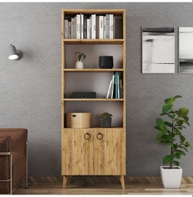 Resim Ferniso Mobilya 2 Kapaklı Kitaplık Çam 