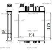 Resim Esse Otomotiv Astra G 98-07 Zafira A 99-05 Zafira B 05-11 Brazing Kalorifer Radyatörü - 1618142 MHR-14713 