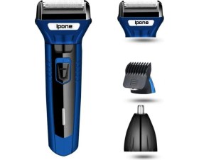 Resim Ipone IP-2020 3 Başlıklı Saç Sakal Burun Çok Amaçlı Tıraş Makinası Profesyonellerin Tercihi 
