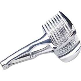 Resim Mutfak Aletleri Kullanışlı Soğan Tutucu Patates Domates Dilimleyici Sebze Meyve Kesici Güvenlik Pişirme Aletleri Aksesuarlar (Yurt Dışından) 