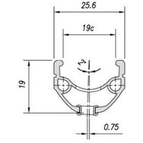 Resim Mach1 Versus V-fren Uyumlu Jant Çemberi 28" 36h 