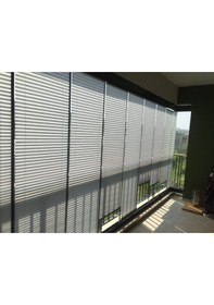 Resim Cam Balkon Perdesi Plise Perde 