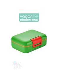 Resim Vagonlife 2 Li Beslenme Kutusu Seçtiğiniz Renkte 2 Adet Gönderilir Yeşil 